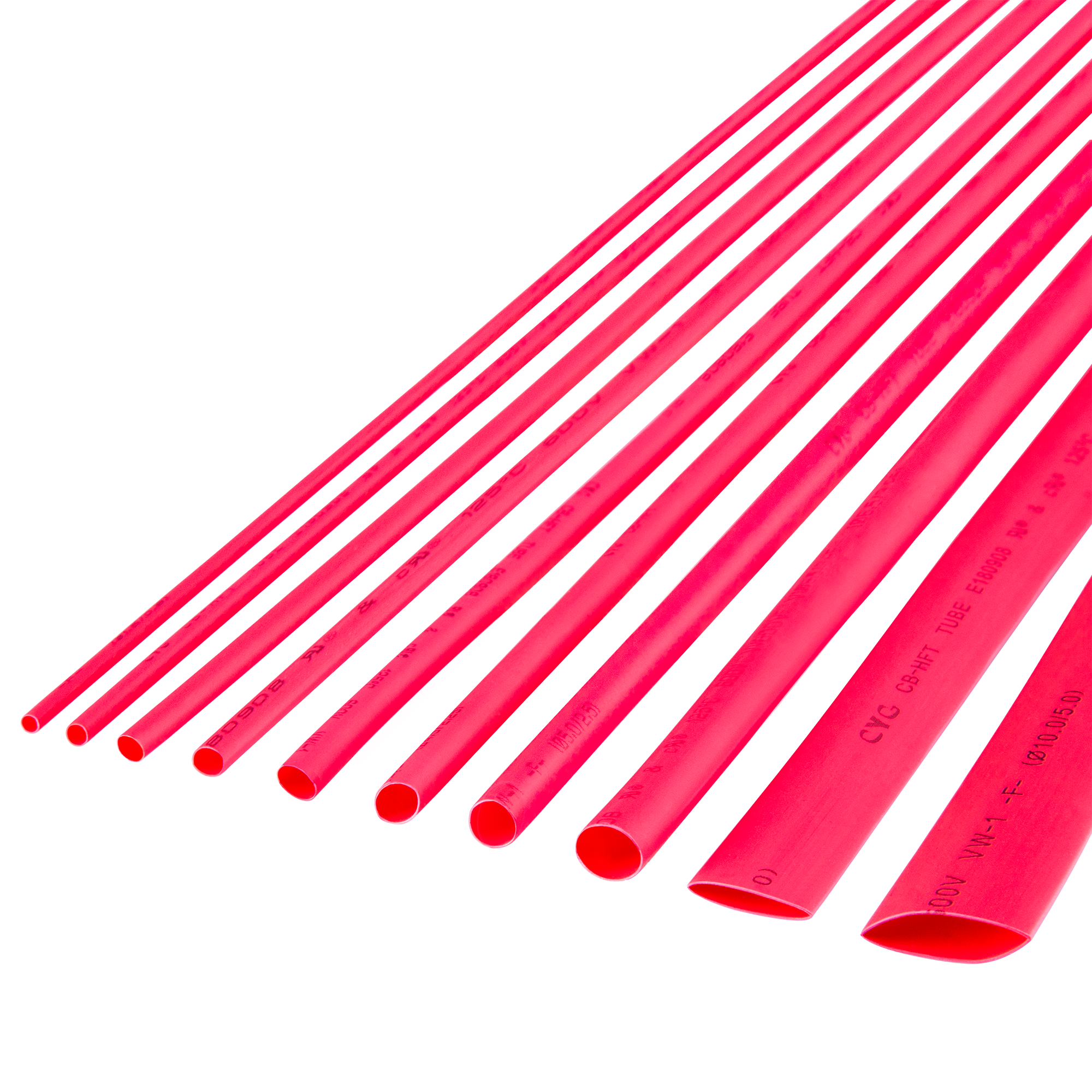 Kutisteletkusetti 3,5 mm 1 m 10 kpl punainen Rebel