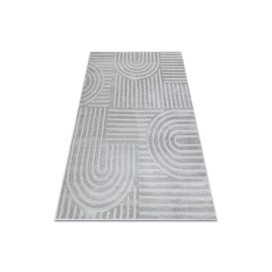 Matto BALANCE 1918 harmaa - Geometrinen, rakenteellinen, glamour