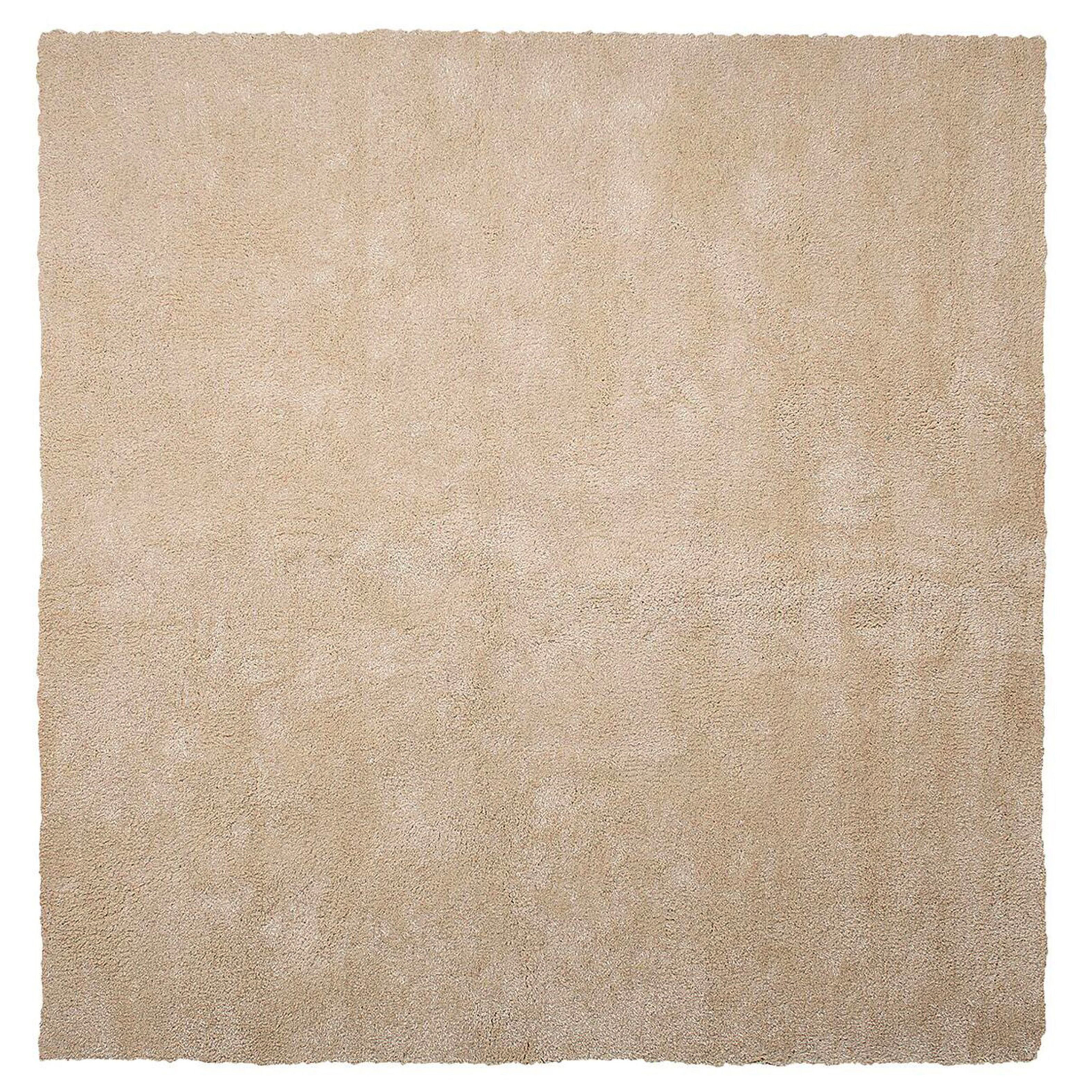 Korkeanukkainen matto DEMRE Beige 200 x 200 cm