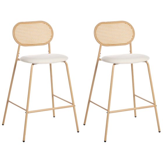 Baarituolisetti 2 kpl ADAVER Vaaleanruskea