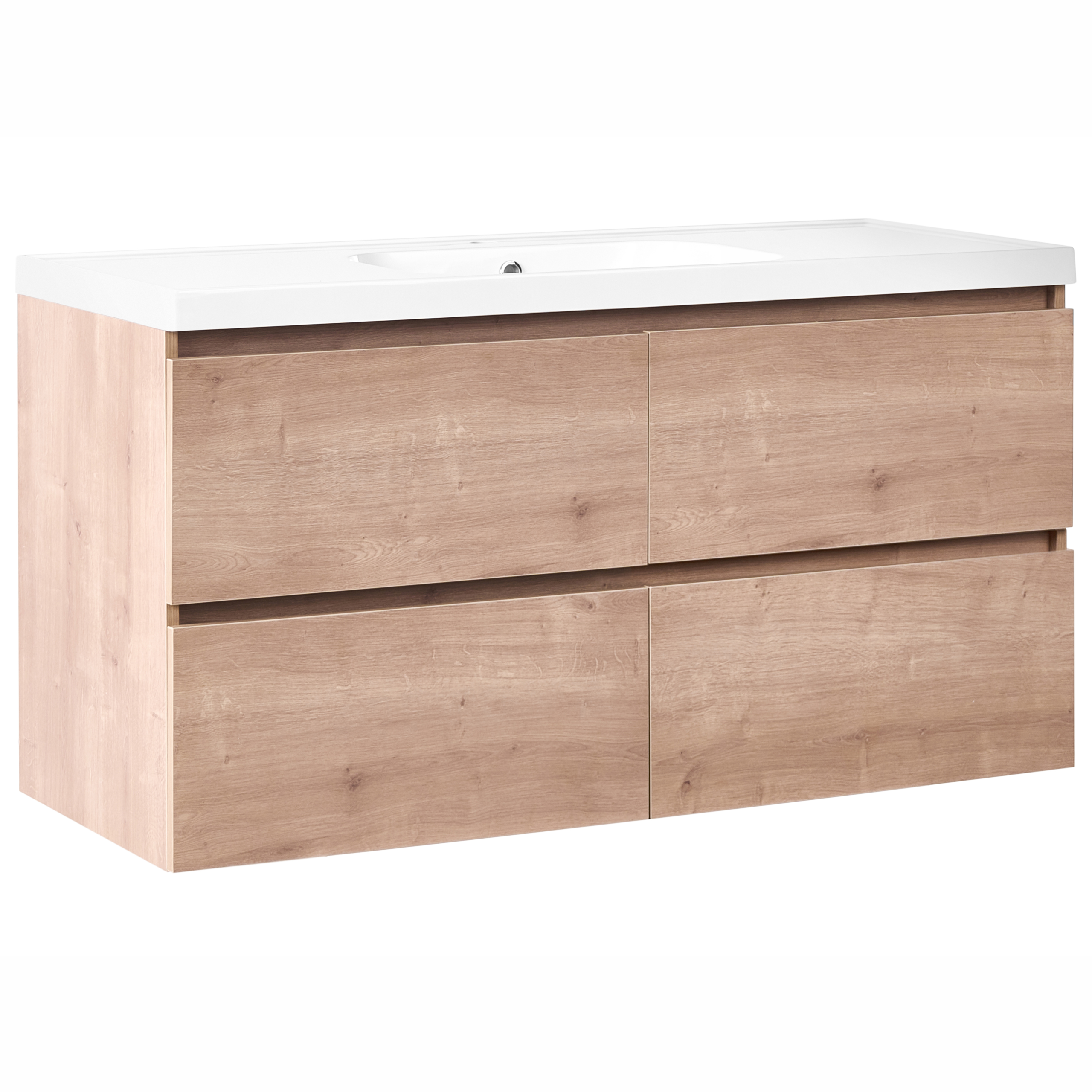 Seinäallaskaappi altaalla LAGOA 120 cm Vaaleanruskea