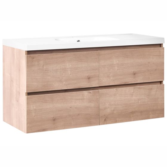 Seinäallaskaappi altaalla LAGOA 120 cm Vaaleanruskea