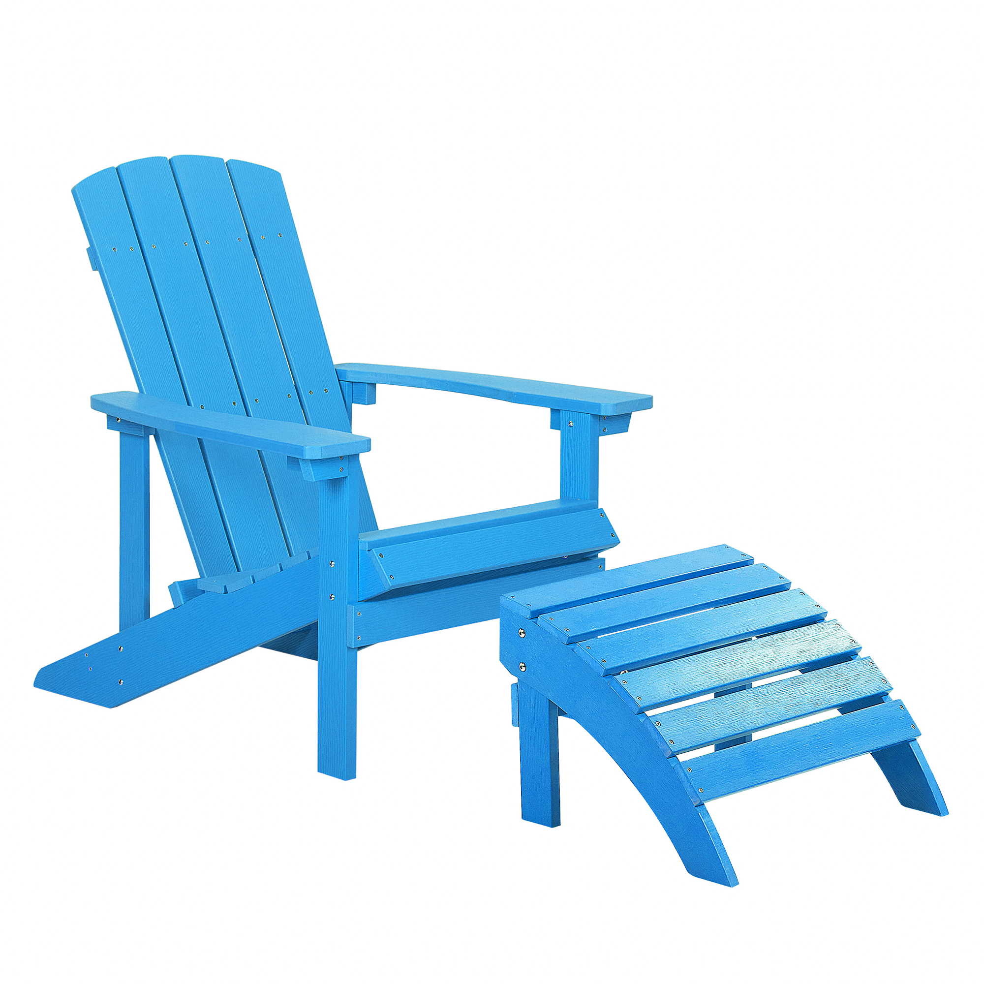 Puutarhatuoli ADIRONDACK rahilla Sininen