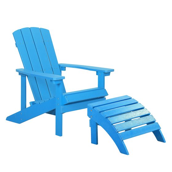 Puutarhatuoli ADIRONDACK rahilla Sininen