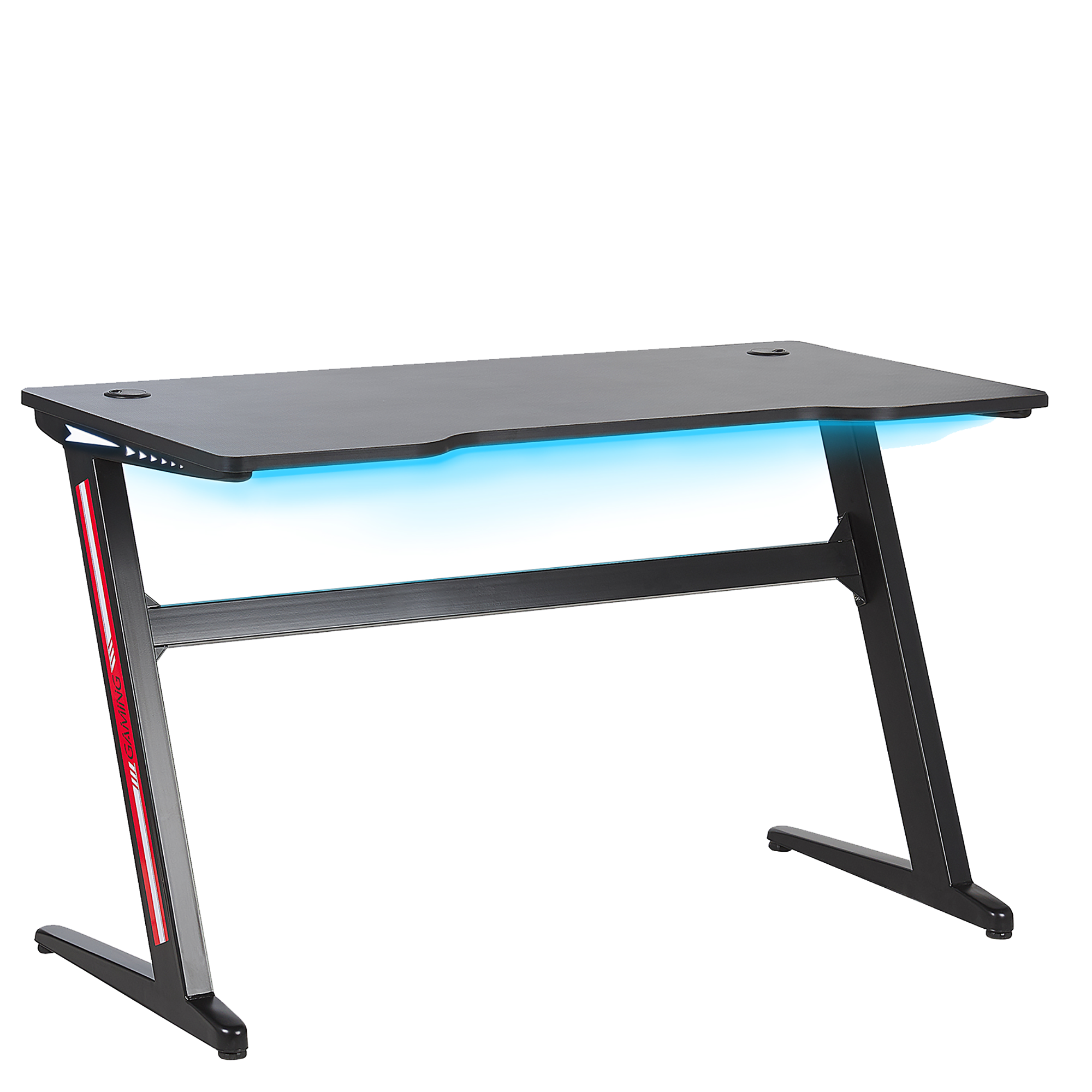Pelipöytä DARFUR 120 cm 60 cm RGB-LED Musta