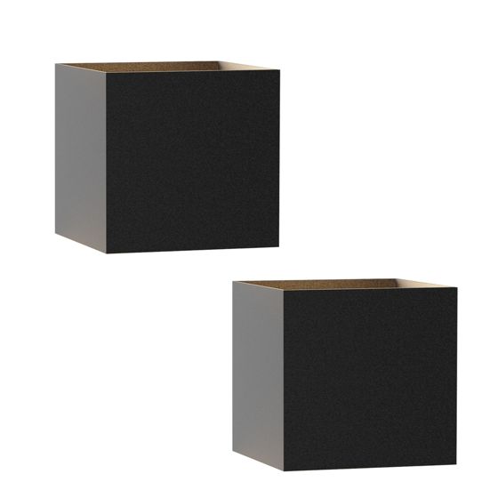 NETTLIFE LED - seinävalaisin, ulkoseinävalaisin, 2Kpl, ulkoseinävalaisin, sisä-/ylös - alas - asentoon, ulkovalaistus, musta, moderni, IP65