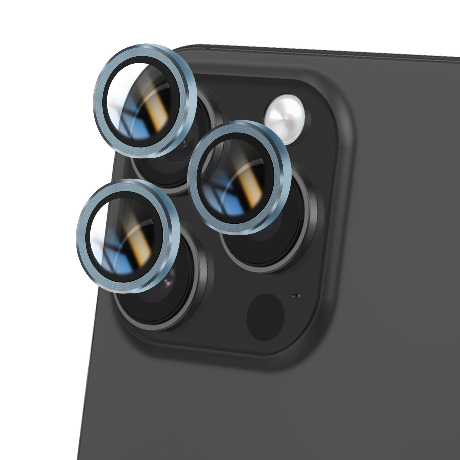 Kameran linssinsuoja iPhone 16 Pro Max:lle vahvistetulla reunalla