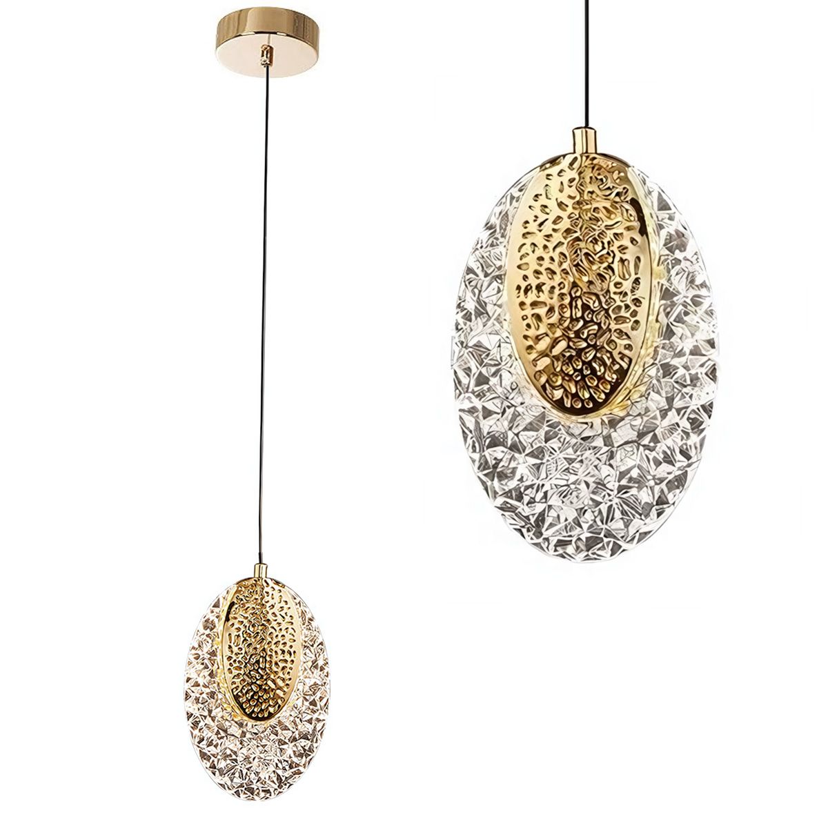 TOOLIGHT riippuva kattovalaisin LED G088-1CP läpinäkyvä, 20x13,5x20cm