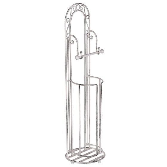 WC-paperi- ja harjateline TEMUCO metalli Valkoinen