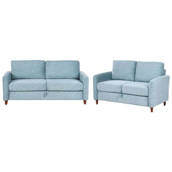 Sohvaryhmä 5-istuttava MARE kangas Sininen säilytystila