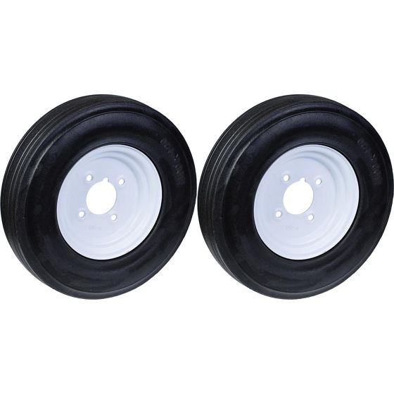 400mm 16" pyörän kumirengas, 4 nastarenkaan vahva 1000kg kantavuus, 2 kpl:n sarja