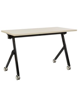 Taitettava työpöytä BENDI Vaaleanruskea 120 cm 60 cm pyörillä