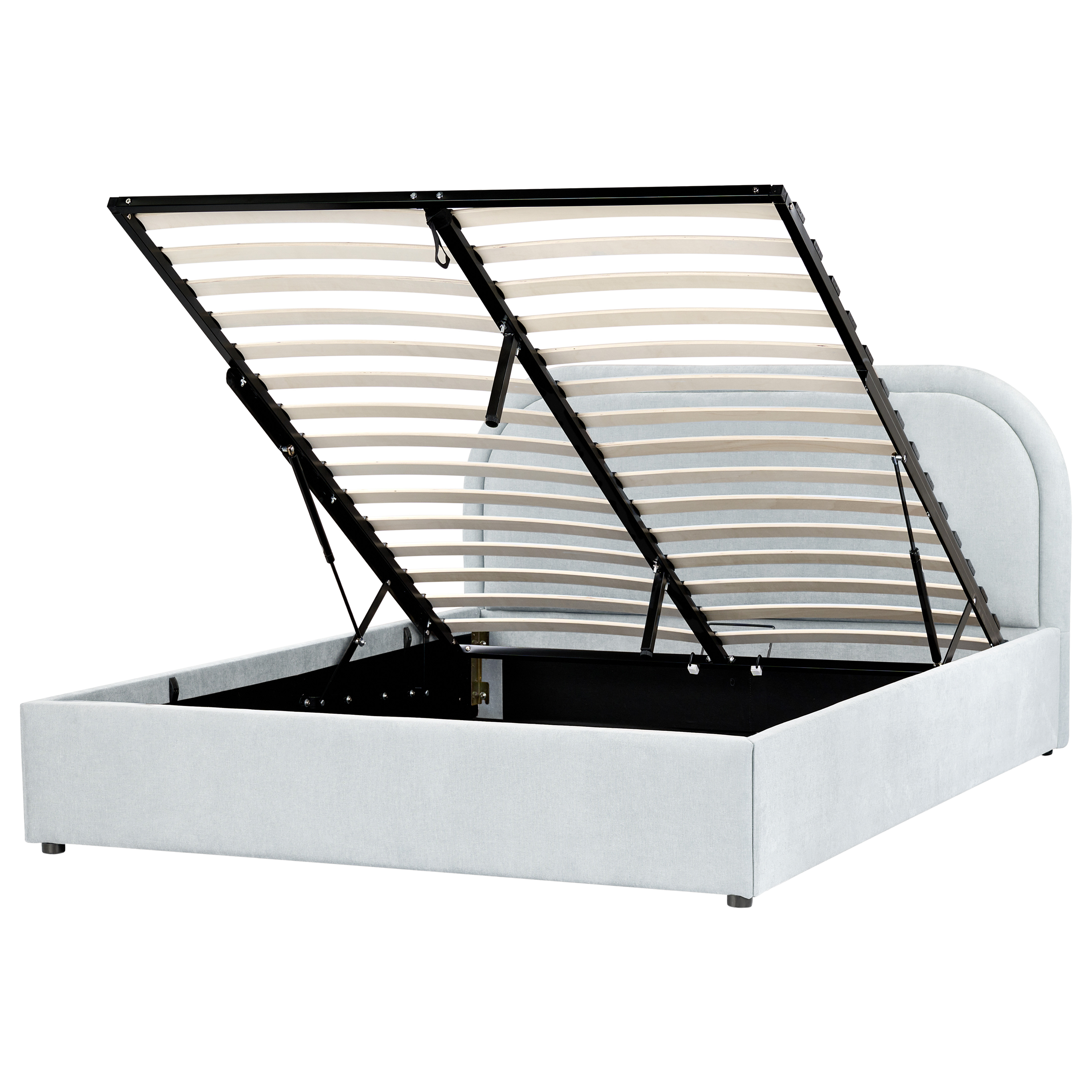 Sänky säilytystilalla kangas QUILLIEN 140 x 200 cm Vaaleansininen