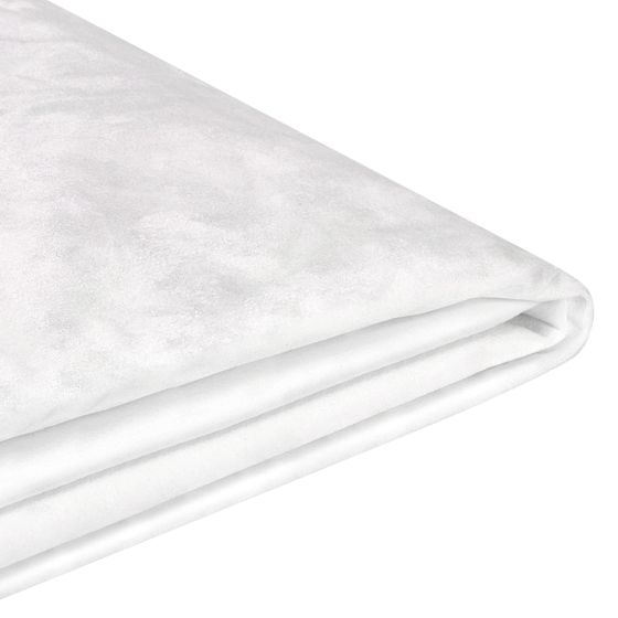 Sängynrungon päällinen Sametti FITOU 180 x 200 cm Valkoinen