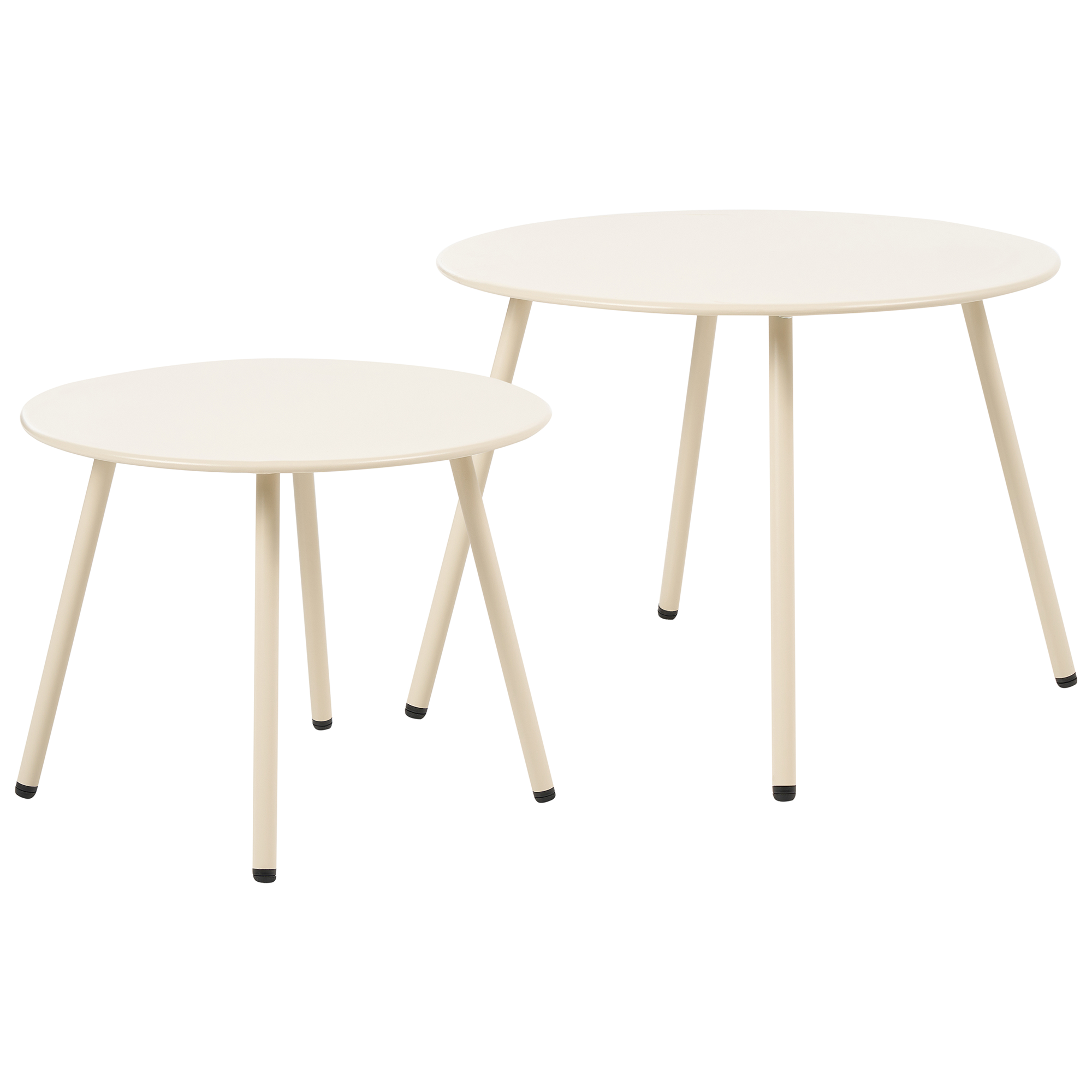 Ulkosohvapöytäsetti 2 kpl VIMERCATE Metalli Beige