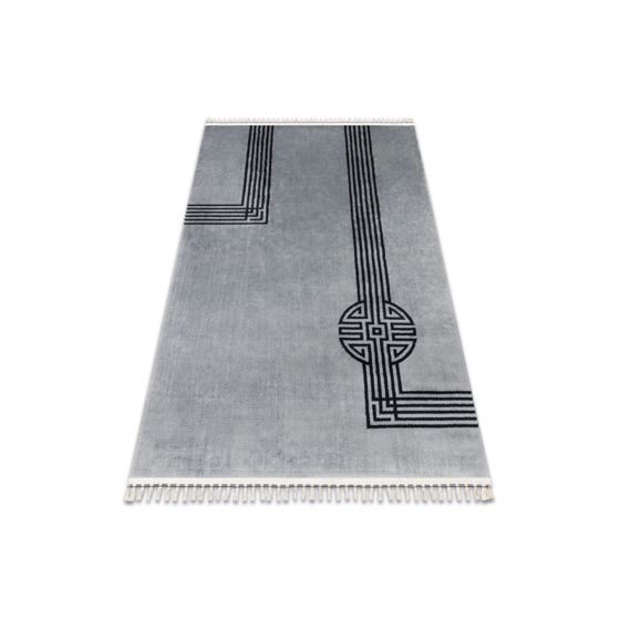 Matto AMOUR 53116D harmaa - Geometrinen, linjat moderni, tyylikäs 78x150 cm