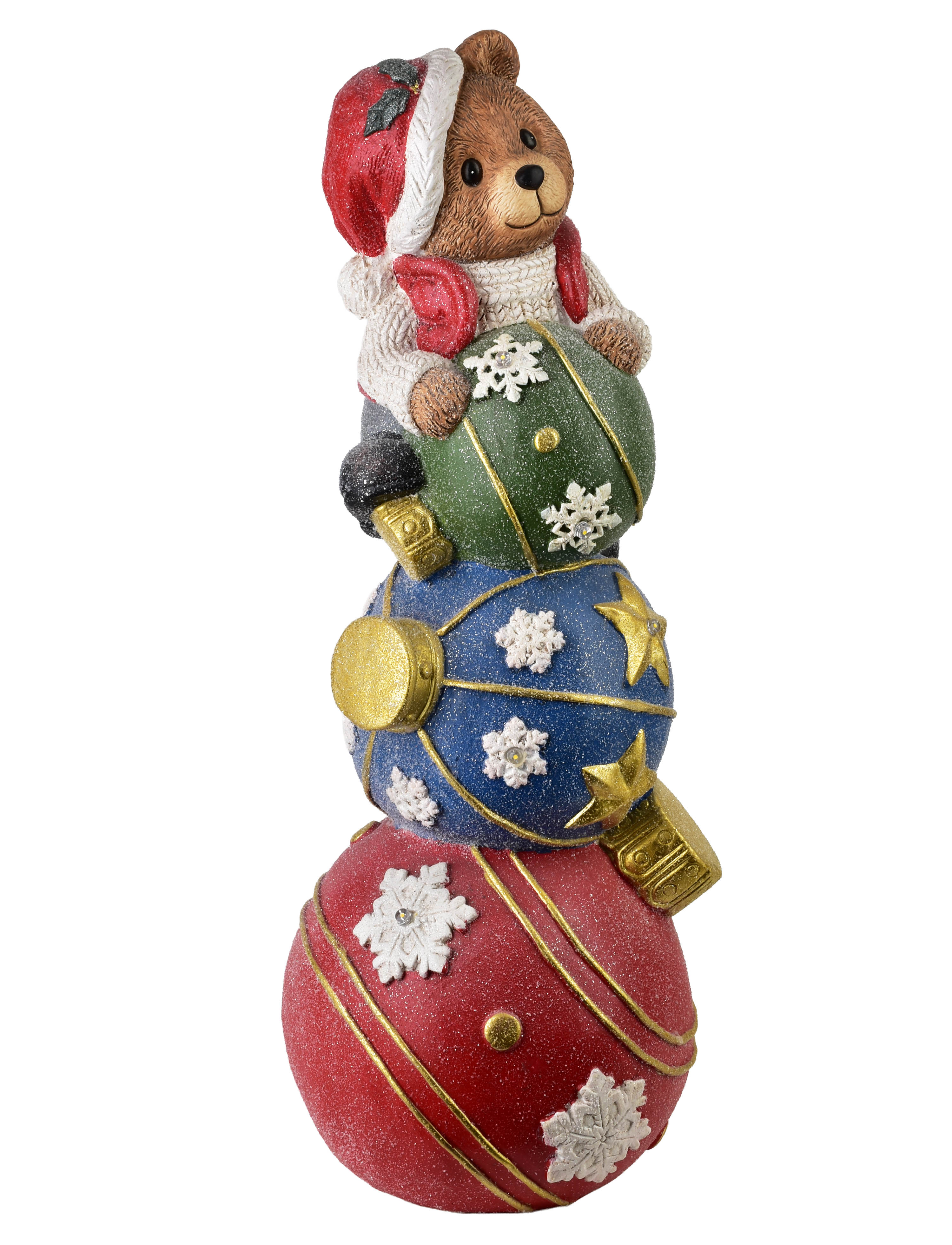 LED-koristefiguuri SANTA LILA monivärinen 24, 5x24, 5x65 cm