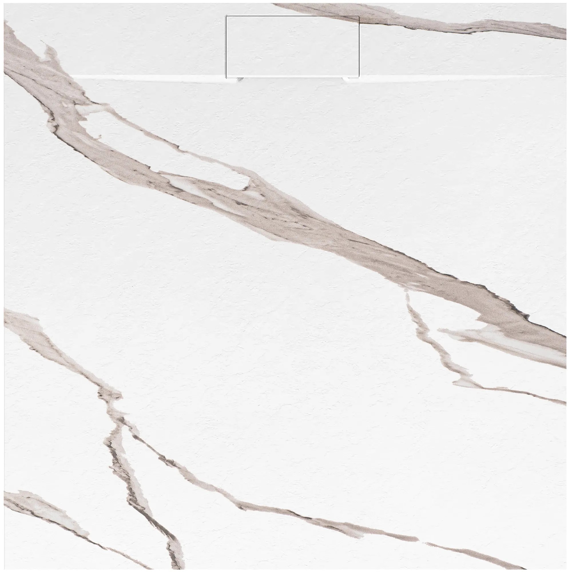 REA suihkuallas BAZALT CARRARA 90x90 valkoinen, 90X90X2, 5CM