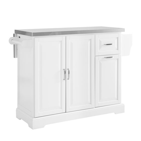 Keittiöpyörätaso 2 kpl setti kääntöpöydällä valkoinen 107.0x71.0x91.0 FKW128-II-ST