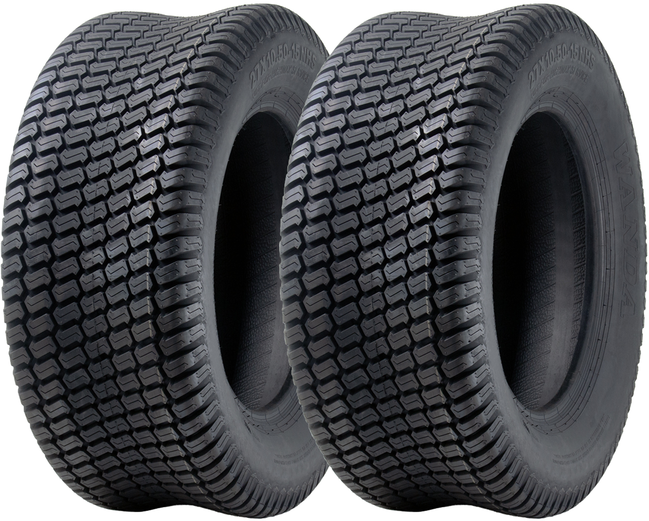 27x10.50-15 ruohonleikkurin renkaat, 4-kerroksiset Multi Turf Grass P332A Wanda, kantavuus 600 kg (2 kpl:n sarja)