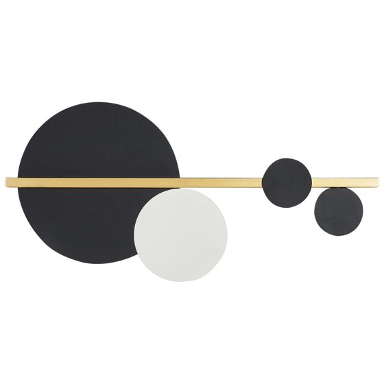 LED-seinävalaisin PARITA metalli Musta