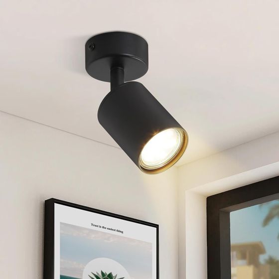 NETTLIFE musta LED - kohdevalo GU10 330° kääntyvä moderni eteisen valaisin teollinen seinävalaisin olohuoneeseen makuuhuoneeseen keittiöön