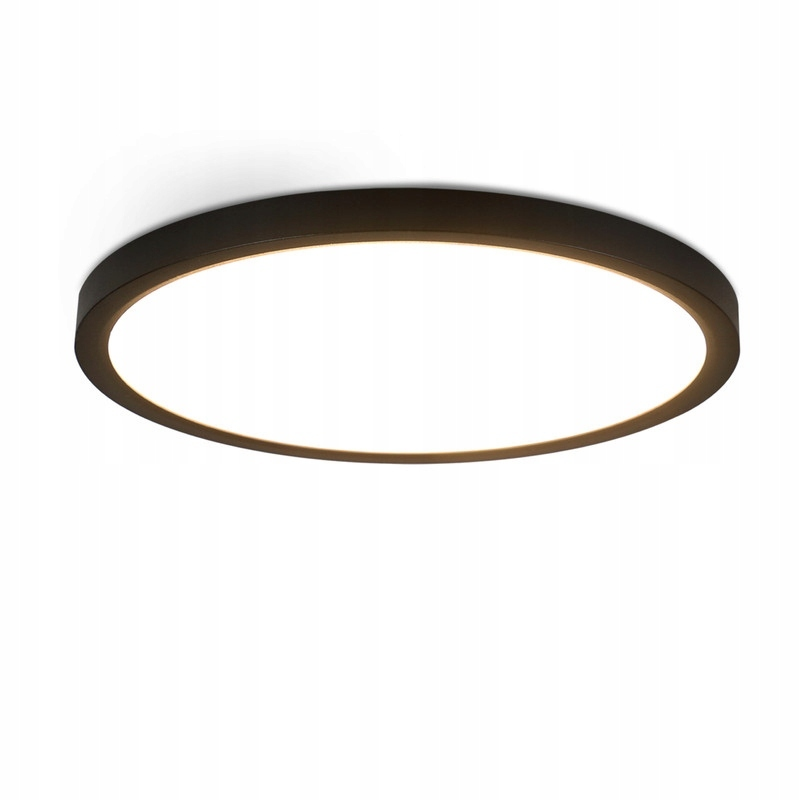 NETTLIFE LED - kattovalaisin Ø 30 cm - 24 W, musta, 3000 K - Moderni valaistus keittiöön, kylpyhuoneeseen, eteiseen, makuuhuoneeseen