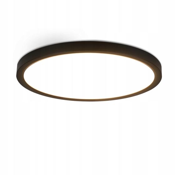 NETTLIFE LED - kattovalaisin Ø 30 cm - 24 W, musta, 3000 K - Moderni valaistus keittiöön, kylpyhuoneeseen, eteiseen, makuuhuoneeseen