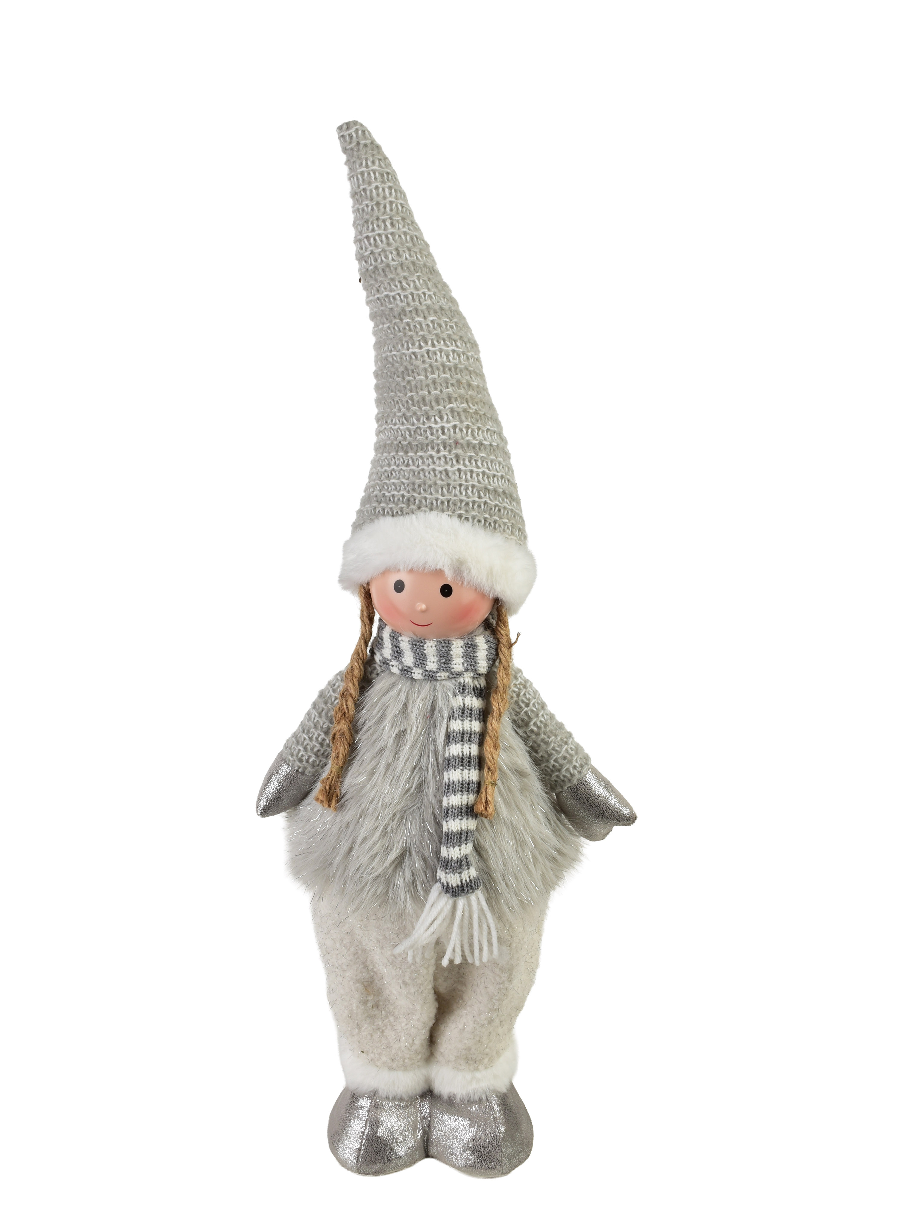 Pehmohahmo SANTA LILA hopeanvalkoinen 20x11x52 cm