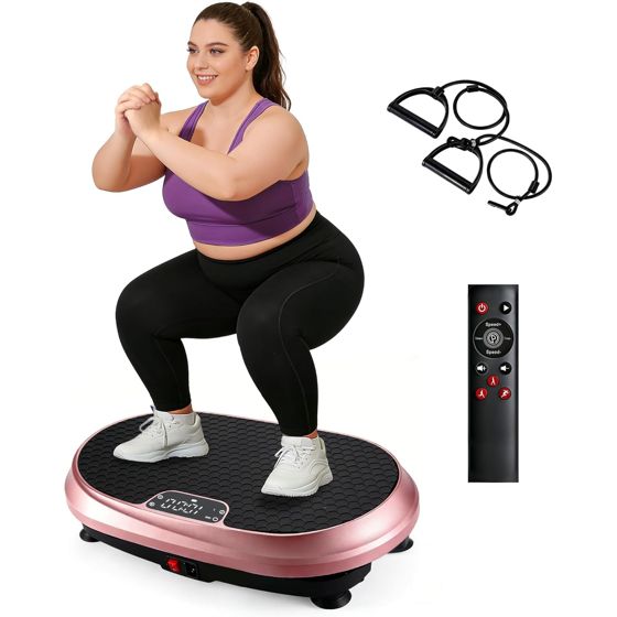 ZMH 200 W:n tärinälevy, 199 säädettävää tehotasoa, 5 ohjelmaa, sisäänrakennettu kaiutin, maks. 150 kg