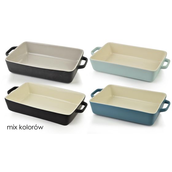 Tarjoiluastia posliini BASIC 30x20x7cm monivärinen 1kpl