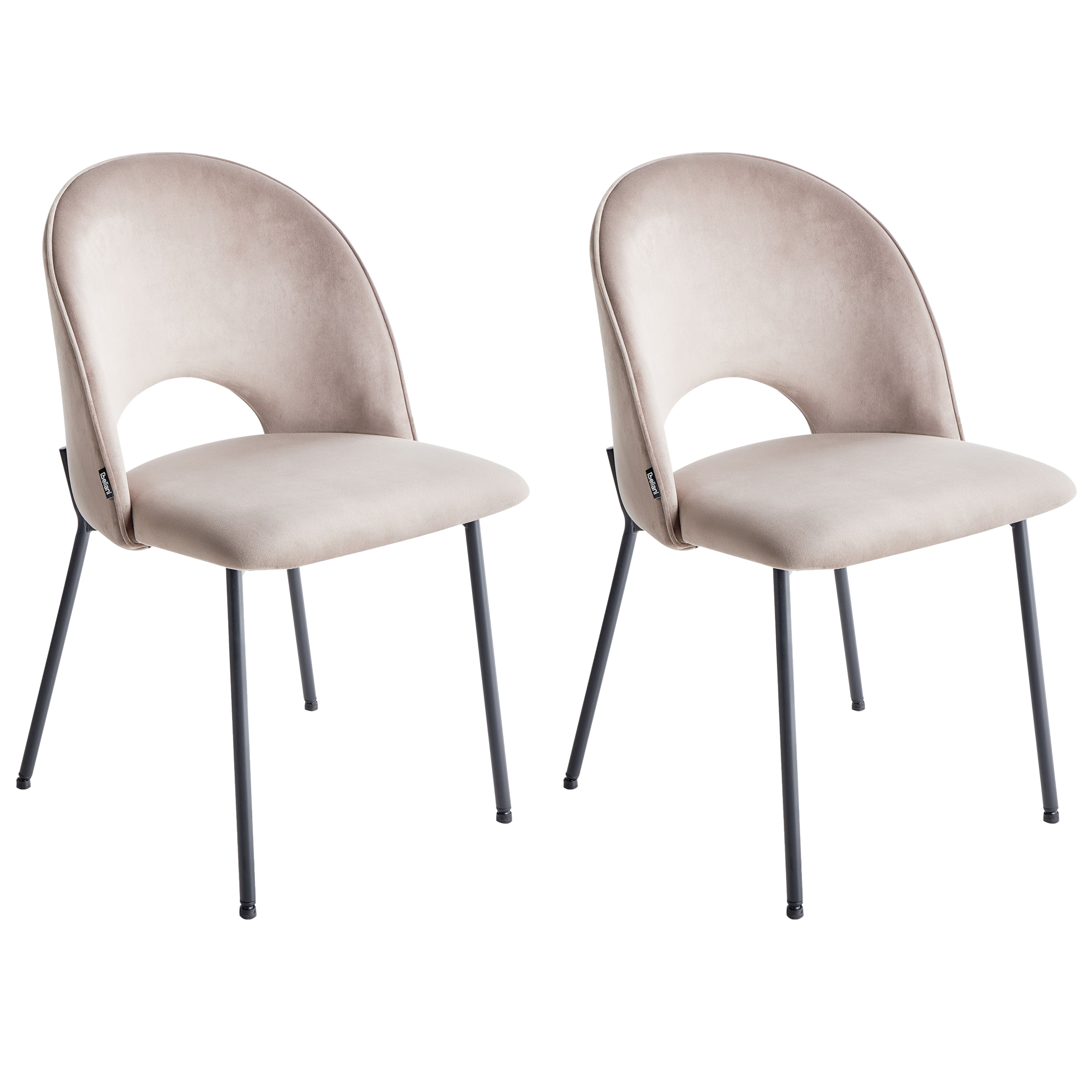 Ruokatuolisetti 2 kpl COVELO Ruskeanharmaa