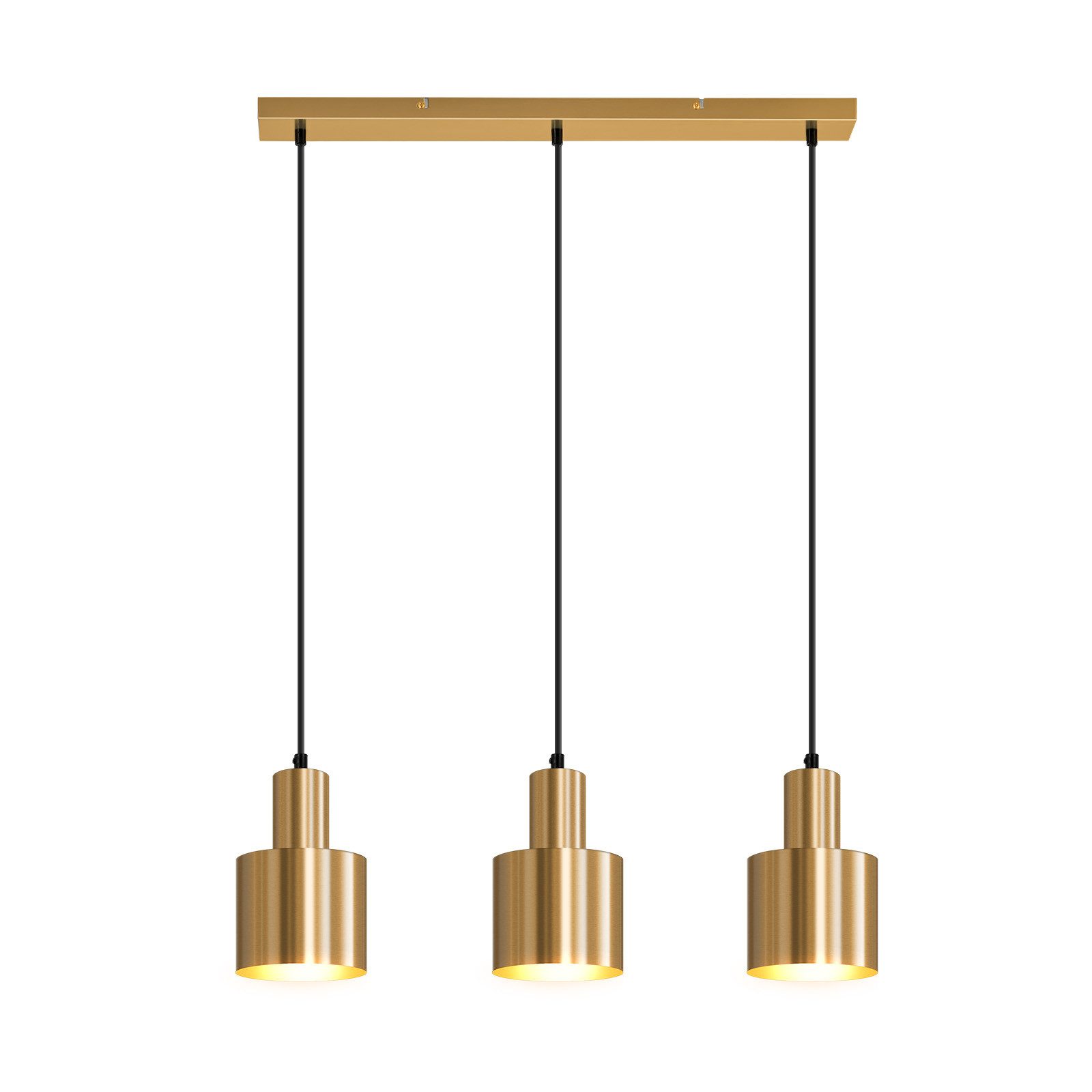 NETTLIFE riippuvalaisin ruokapöytä riippuvalaisin vintage ruokailuhuone 3 liekkiä ruokailutila kulta moderni muotoilu metalli E27