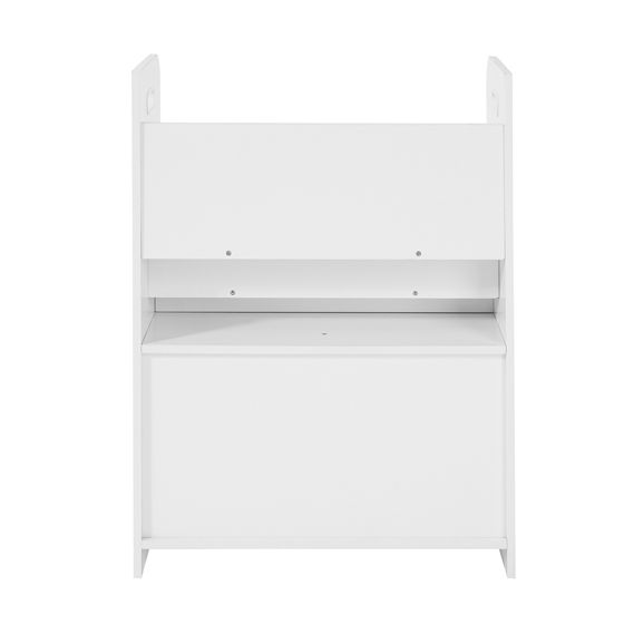 SoBuy Lastenkirjahylly lastulevystä valkoinen lastenhuoneeseen ja lastentarhaan KMB27-W