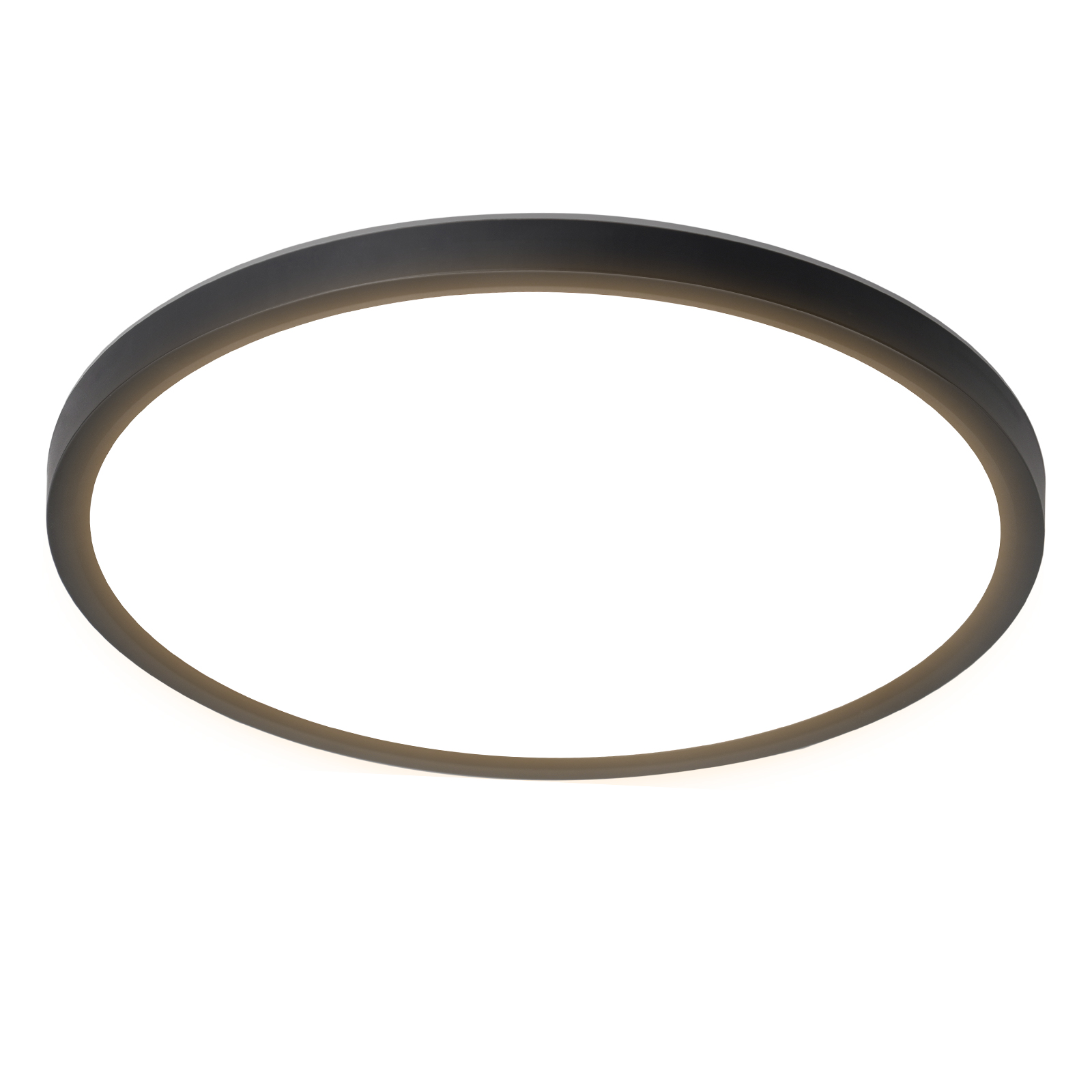 NETTLIFE litteä LED-kattovalaisin makuuhuoneeseen musta 18 cm 15 W ei-himmennettävä lämmin valkoinen 3000 K