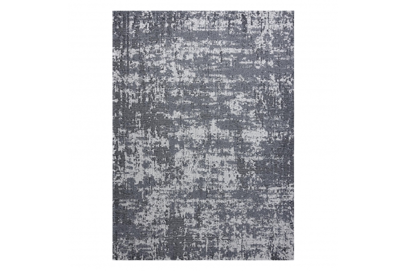 Matto CASA Ekologinen, EKO SIZAL Boho pesty vintage 2809 harmaa / antrasiitti, kierrätetty puuvillamatto 114x170 cm