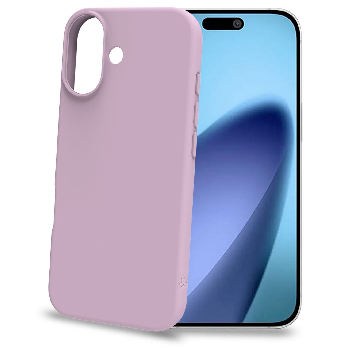 iPhone 17 pehmeä kumikotelo, vaaleanpunainen, naarmuuntumaton sisäpuoli