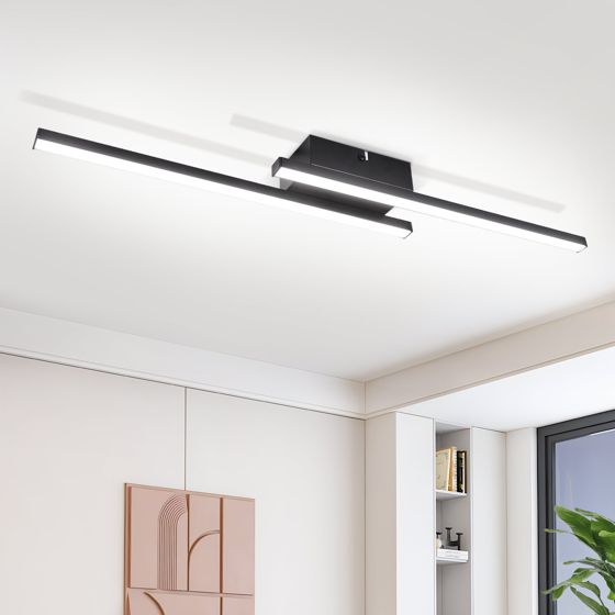 ZMH 12W 6500K LED-kattovalaisin, musta makuuhuonevalaisin
