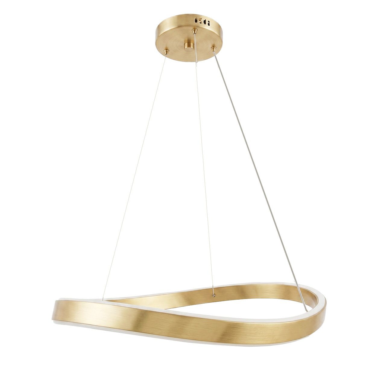 TOOLIGHT riippuvalaisin SWE067-CP harjattu kulta, 60x60x5cm