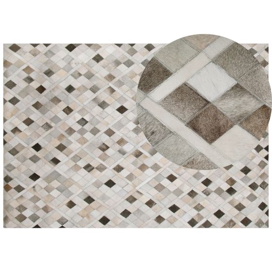 Matto HIRKA Harmaa 160 x 230 cm nahka