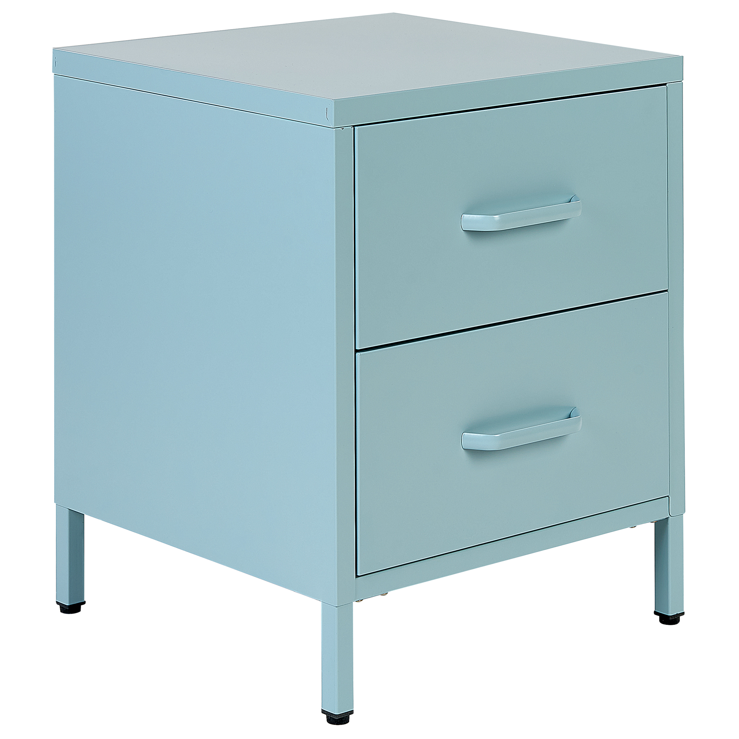 Yöpöytä 2 laatikolla MALAVI metalli Vaaleansininen