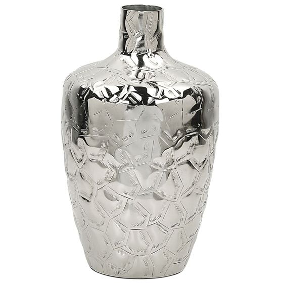 Kukkamaljakko INSHAS metalli 39 cm Hopea