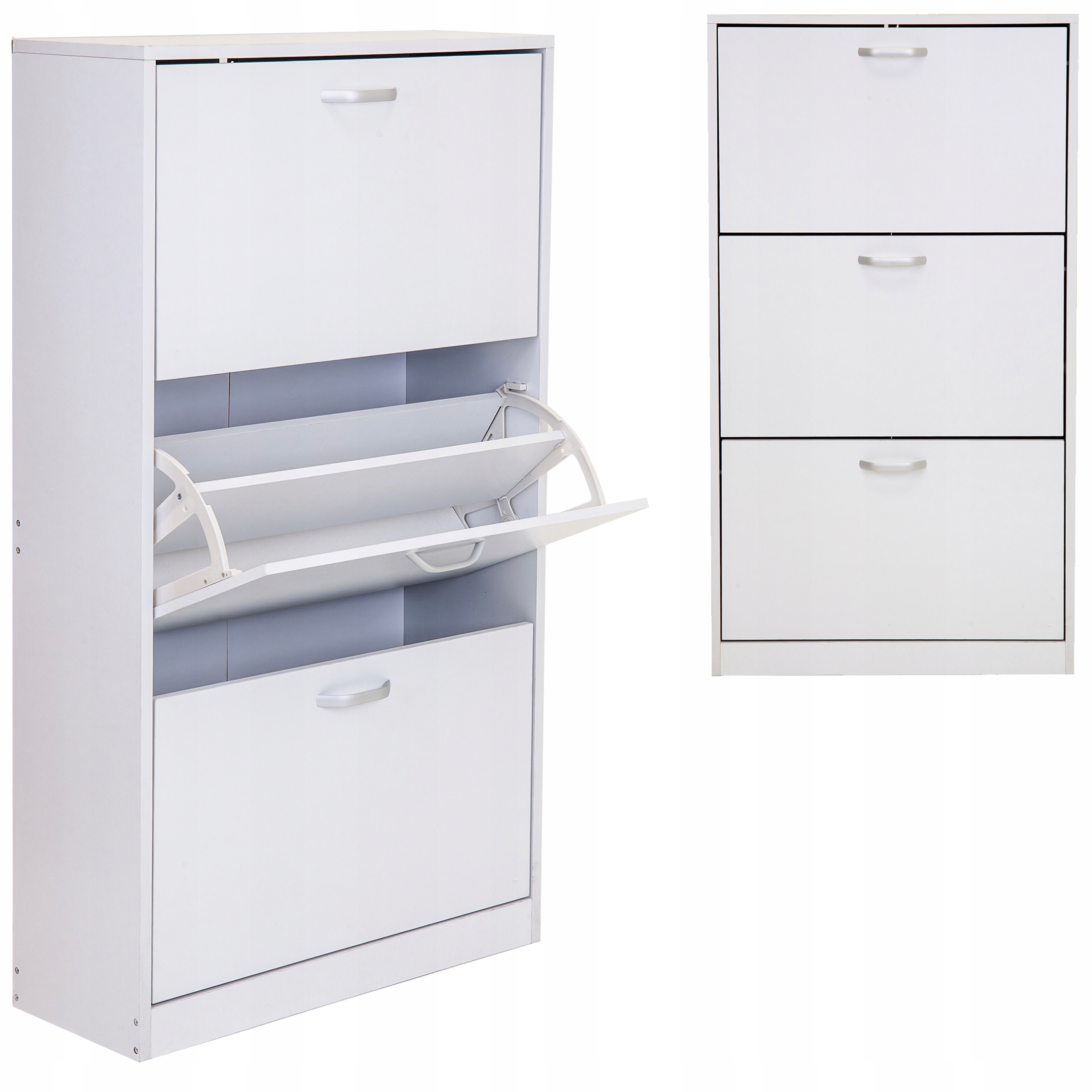 Kenkäkaappi, 3-lokeroinen hylly, KENGÄT, tilava lipasto eteiseen, HYLLY