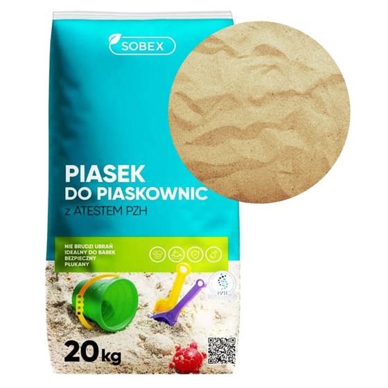 Sertifioitu hiekka hiekkalaatikoihin 20 kg