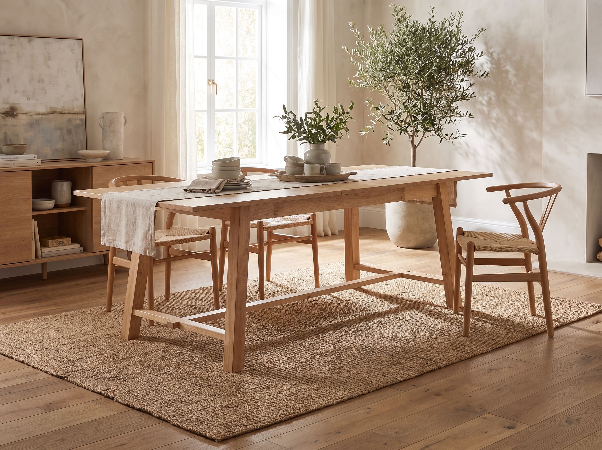 Jatkettava ruokapöytä BARNES Vaalea saarniviilu 160/200 cm 90 cm