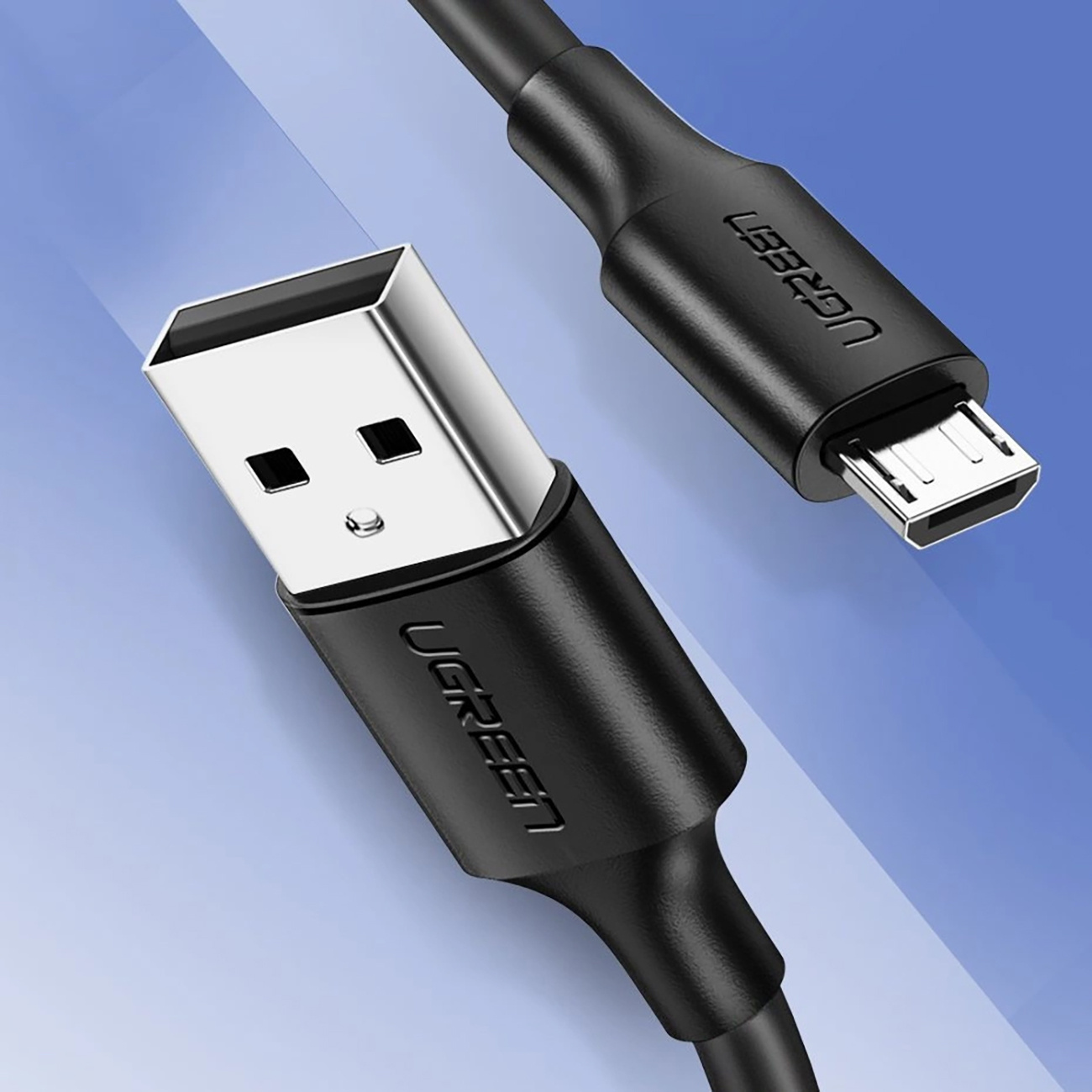 Micro USB - USB-A -kaapeli 25 cm - musta