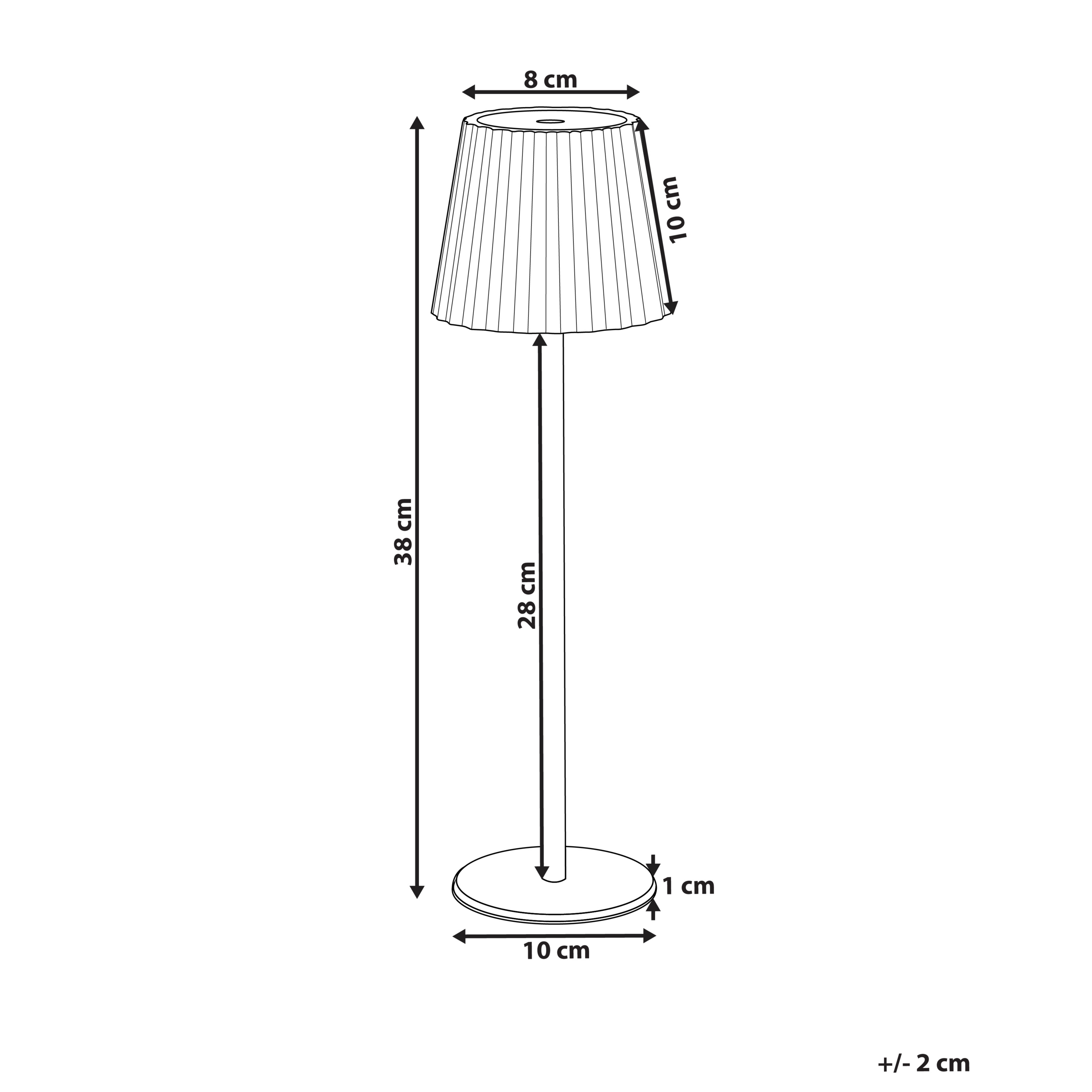 Pöytävalaisin POMBEIRO metalli Pastellipinkki