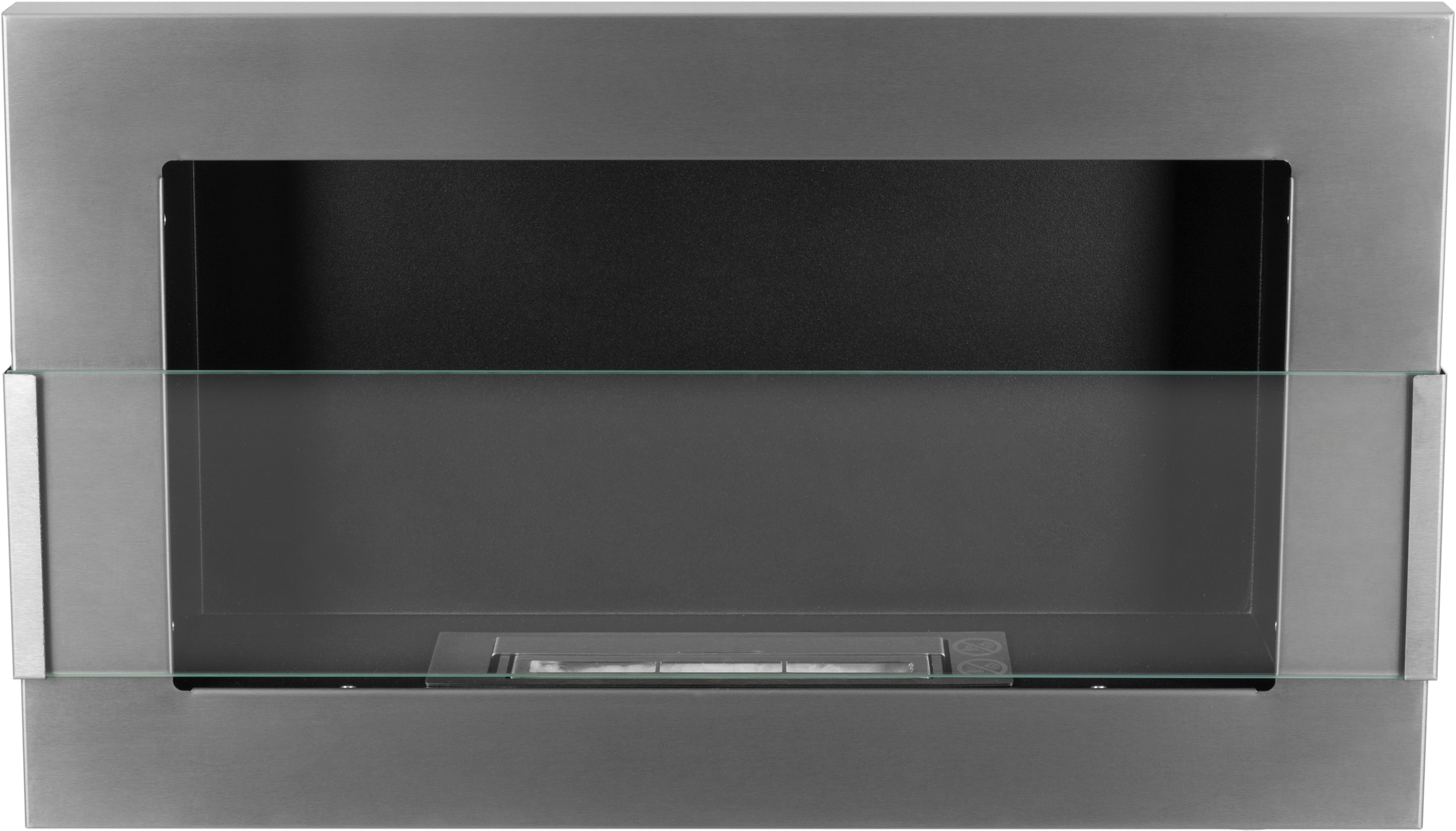 Biotakka seinälle 650 × 400 – ruostumaton teräs (Inox)
