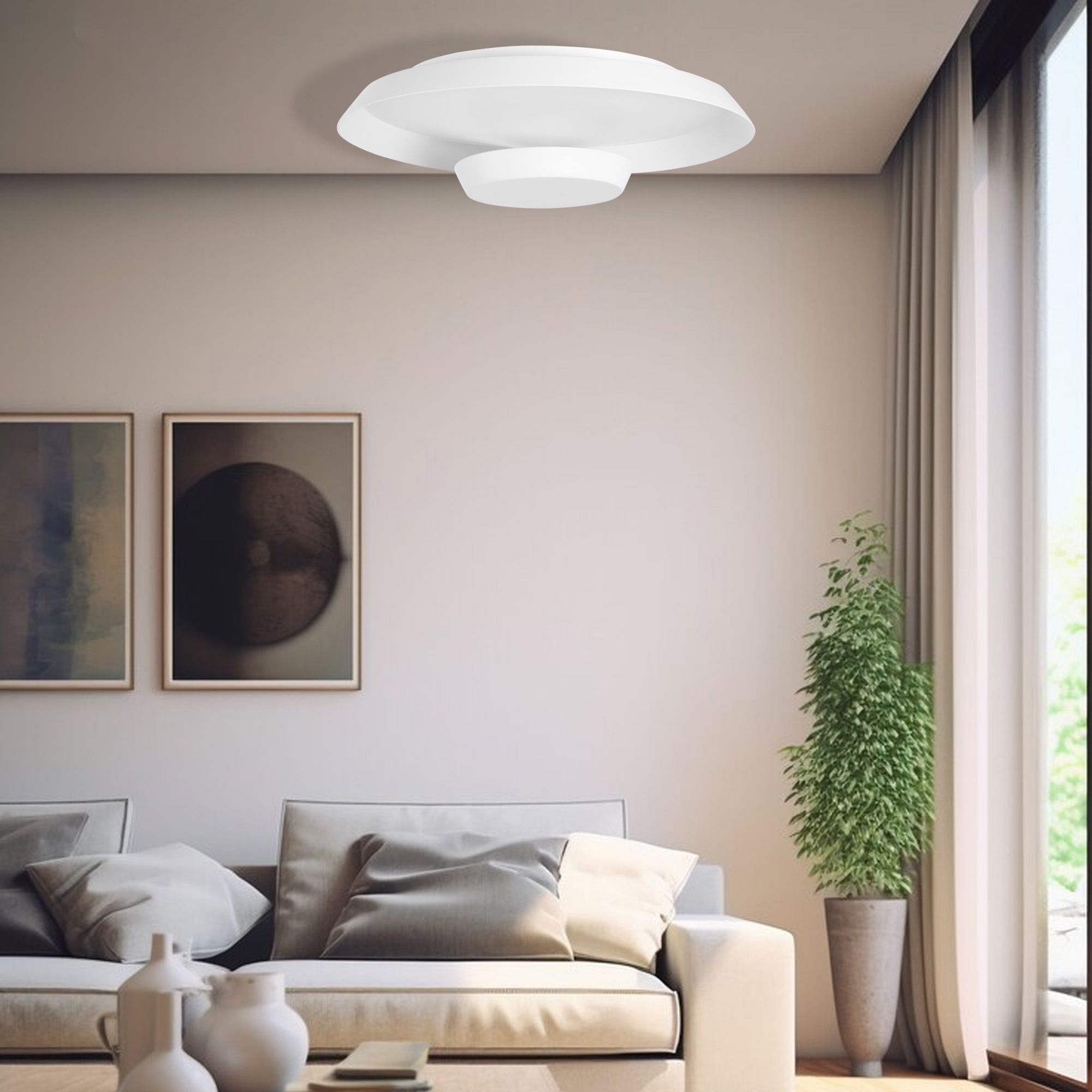 TOOLIGHT kattovalaisin LED APP1459 valkoinen, 40x40x40cm