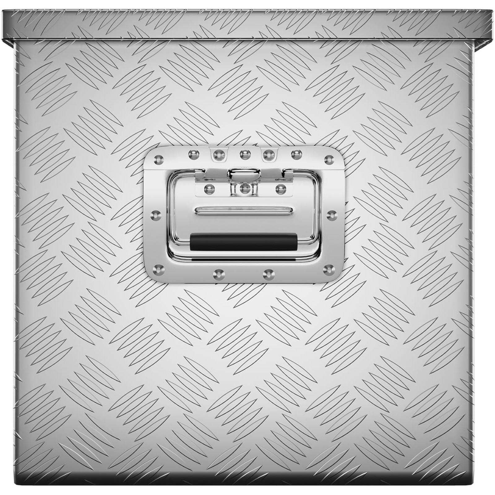 Lukittava alumiininen työkalulaatikko kuljetusta varten 150 l 124 x 38,5 x 38,5 cm